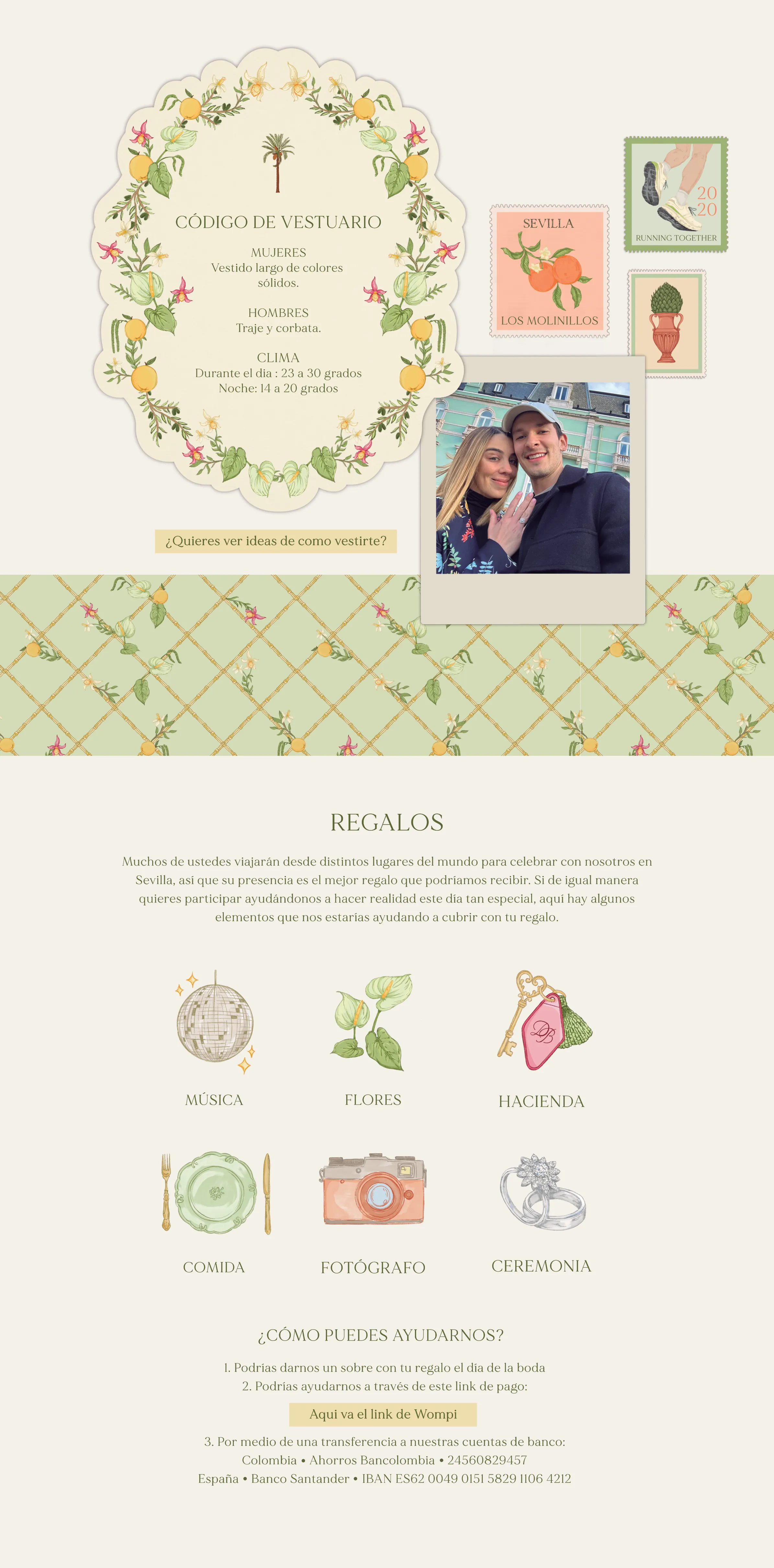 Código de vestuario · Regalos
